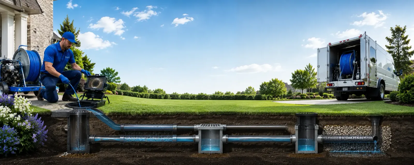 Outdoor drain cleaning information for Saint Lawrence, SD